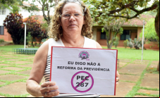 Agricultora Familiar Olindina Gomes contra a PEC 287