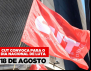 CUT convoca para o dia nacional de luta em 18 de agosto